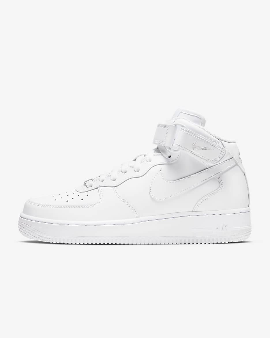 Nike Air Force 1 '07 Mid Women's Shoe - White/White/White