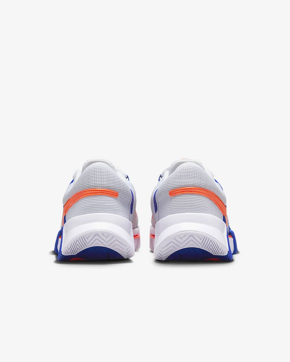 Nike Zoom GP Challenge 1 Men's Hard Court Tennis Shoes - White/Hyper Royal/Hyper Crimson