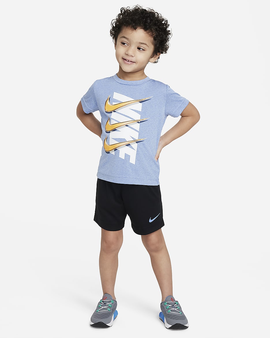 Nike Dri-FIT Dropset Toddler Shorts Set - Polar