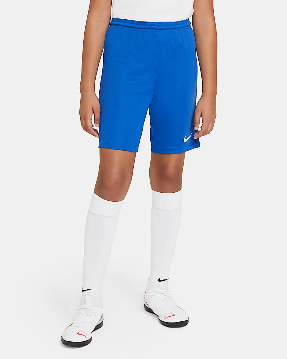 ナイキ Dri-FIT パーク 3 ジュニア サッカーショートパンツ - ロイヤルブルー/ホワイト