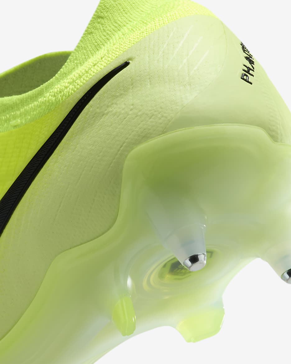 Nike Phantom GX 2 Elite SG Low-Top Football Boot - Metallic Silver/Volt/Black