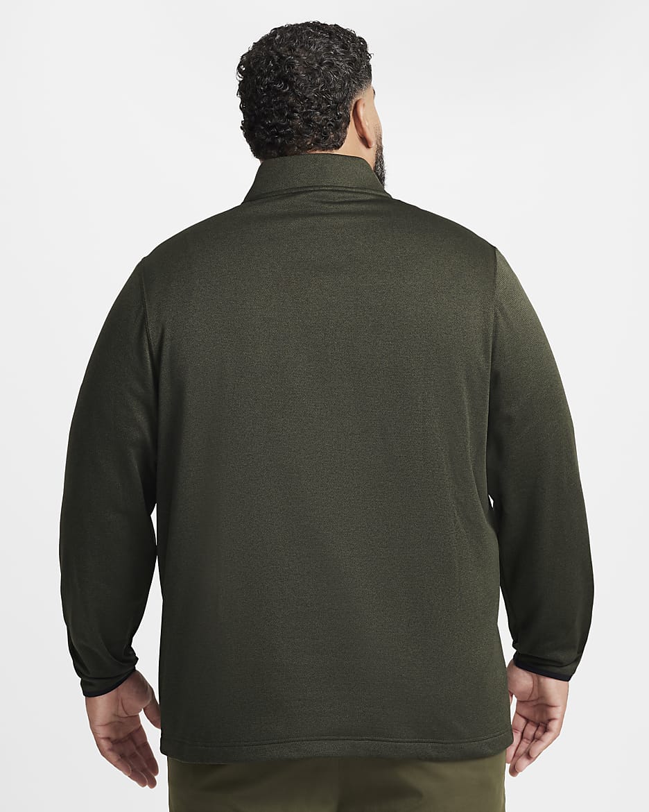 Nike Therma-FIT Victory Men's 1/4-Zip Golf Top - Cargo Khaki/Black