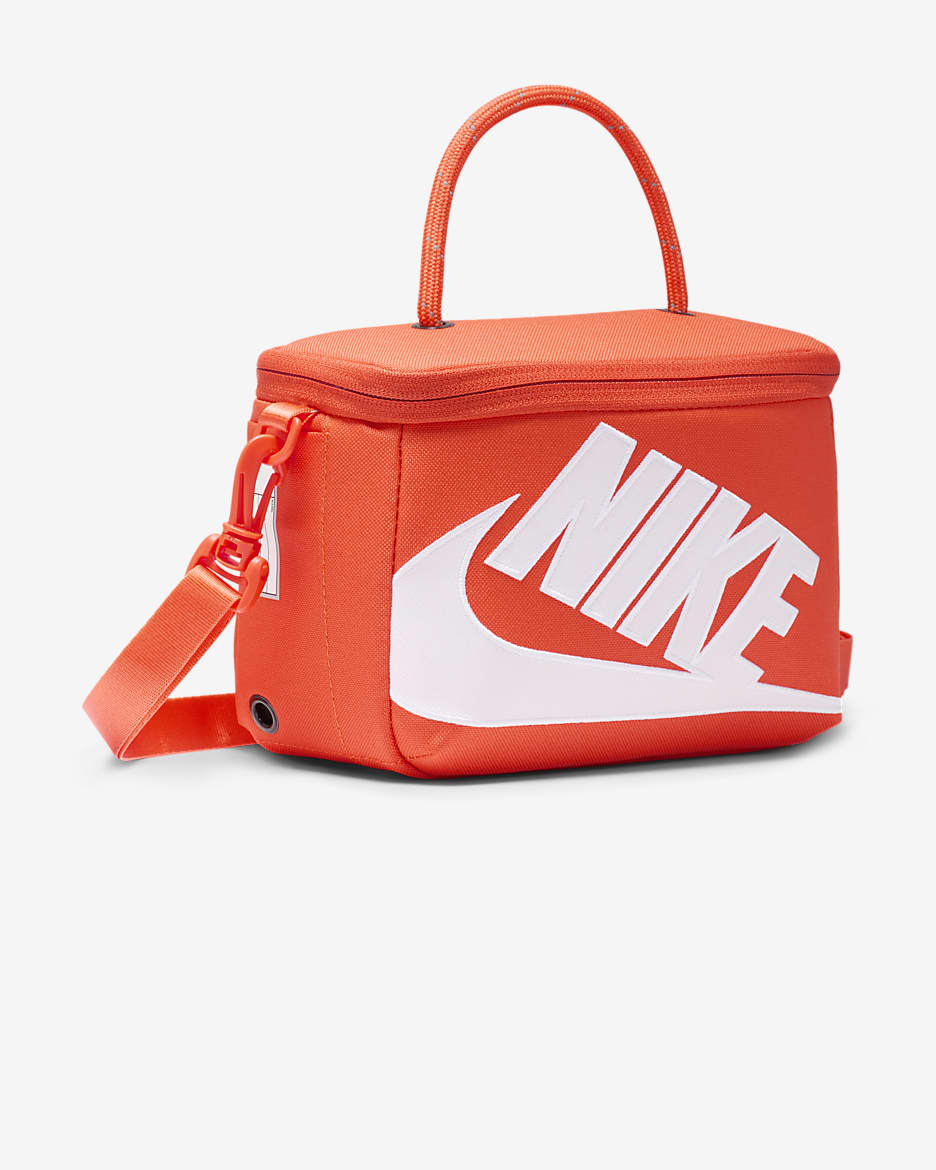 Nike mini-crossbodytas in schoenendoosstijl (3 liter) - Oranje/Oranje/Wit