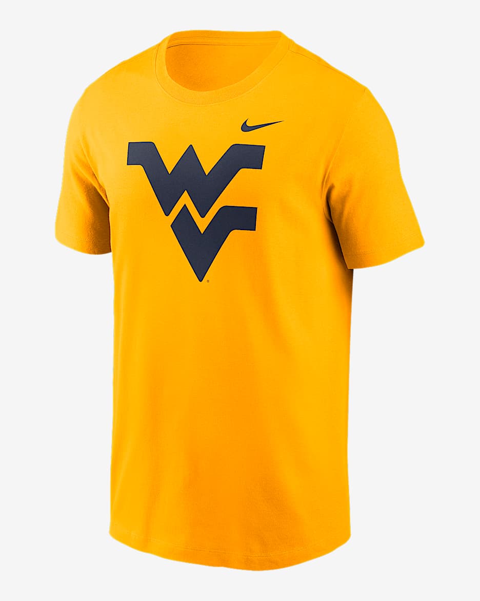 Playera universitaria Nike para hombre West Virginia Mountaineers Primetime Logo - Oro universitario