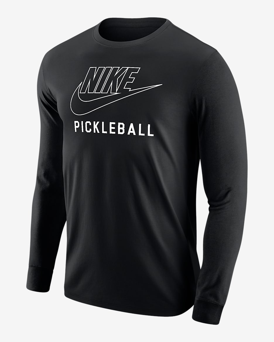 Nike Swoosh Men's Pickleball Long-Sleeve T-Shirt - Black