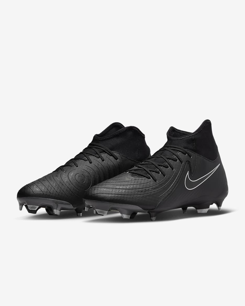 Tacos de fútbol high MG Nike Phantom Luna 2 Academy - Negro/Negro