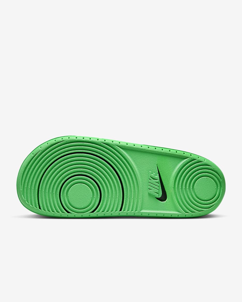 Chanclas de fútbol Nike Offcourt (Brazil) - Verde chispa/Gris humo oscuro/Amarillo dinámico