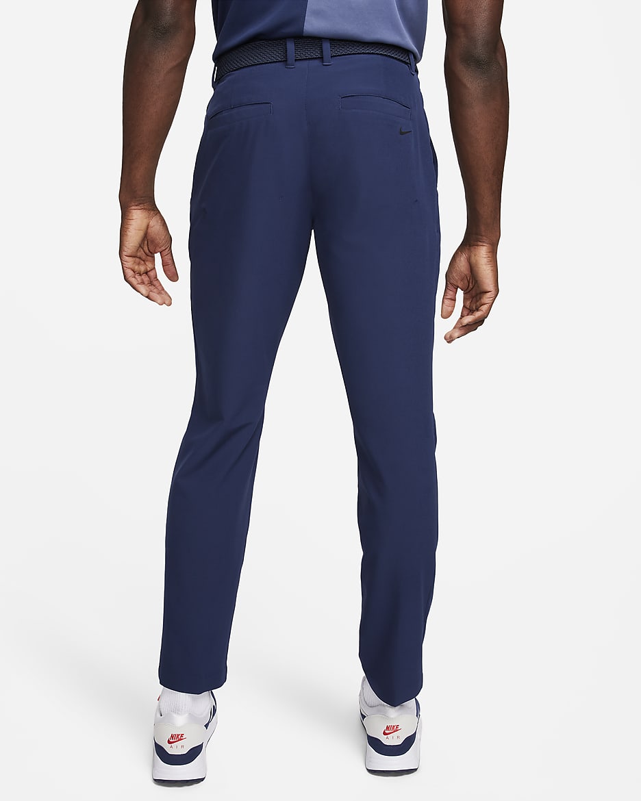 Golfbyxor Nike Tour Repel Flex med slimmad passform för män - Midnight Navy/Svart