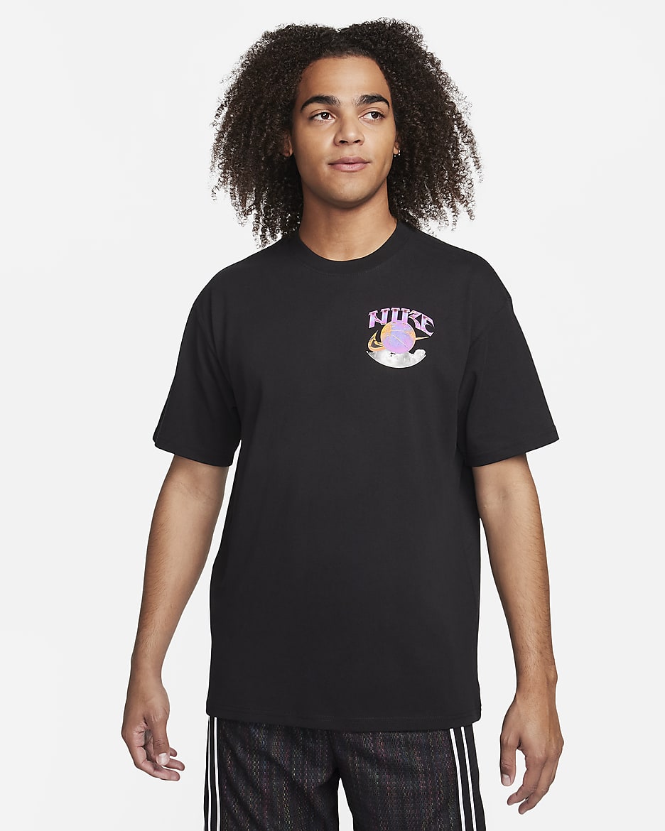 Nike Swoosh Men's Max90 Basketball T-Shirt - Black