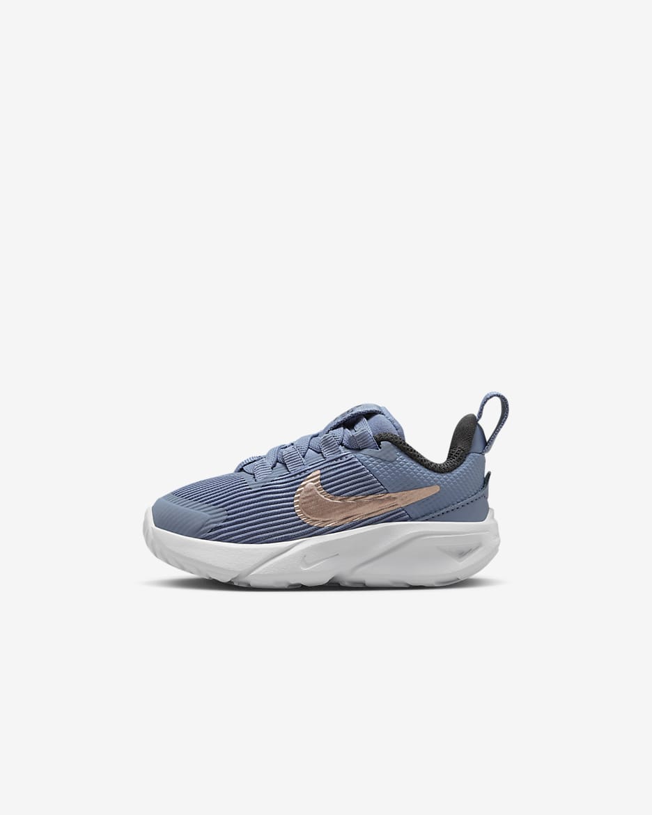 Nike Star Runner 4 Baby/Toddler Shoes - Ashen Slate/Armoury Navy/Pure Platinum/Metallic Red Bronze