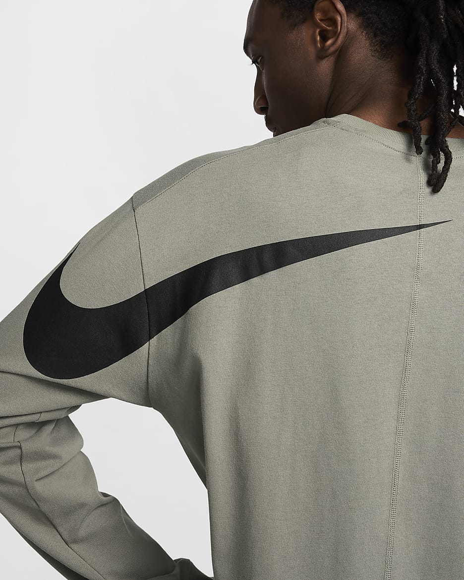 Nike ISPA Long-Sleeve Top - Dark Stucco/Black