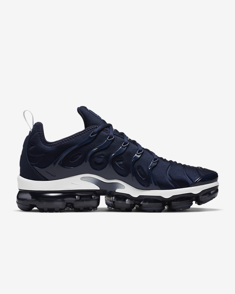 Calzado para hombre Nike Air VaporMax Plus - Azul marino medianoche/Blanco/Plata metalizado