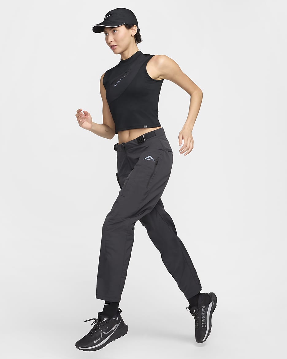 Camisola de running sem mangas com arrumação Dri-FIT Nike Trail para mulher - Preto/Anthracite