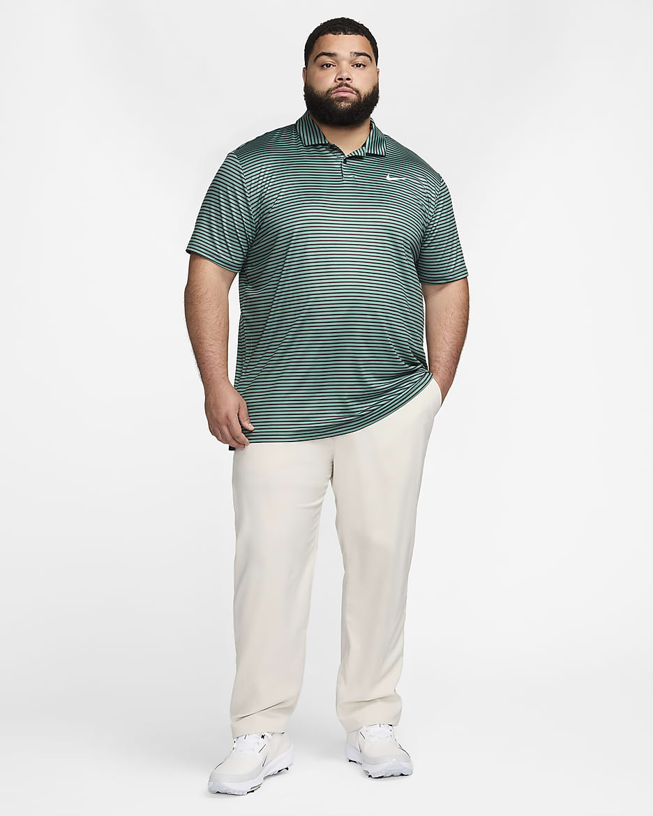 Nike Tour Men's Dri-FIT Striped Golf Polo - Bicoastal/White