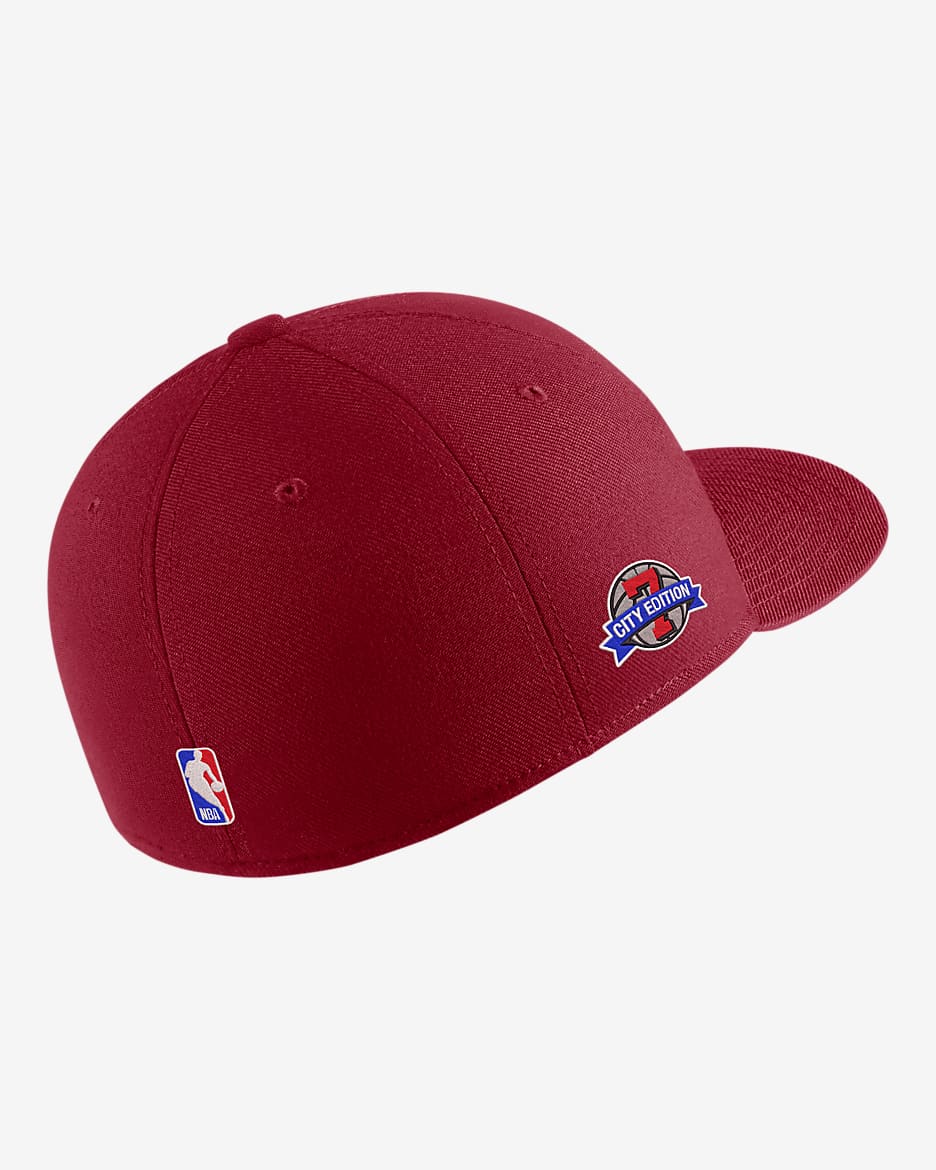 Cleveland Cavaliers City Edition Nike NBA Swoosh Flex Cap - Crimson