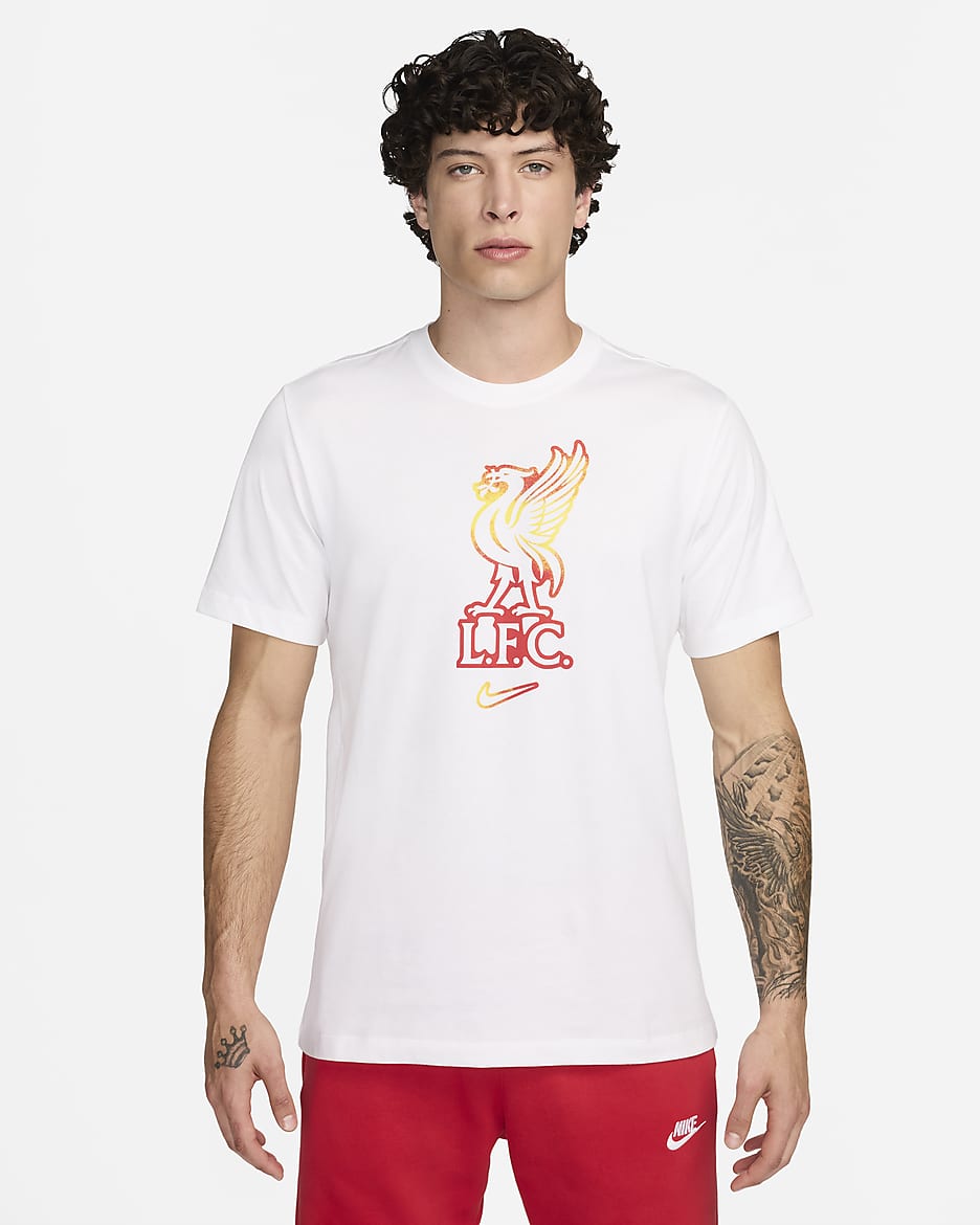 เสื้อยืดผู้ชาย Nike Football Liverpool FC - ขาว