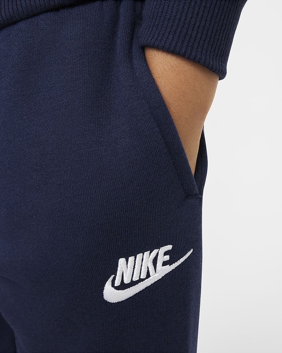 Nike Sportswear Club Toddler 2-Piece Rugby Stripe Crew Set - Midnight Navy