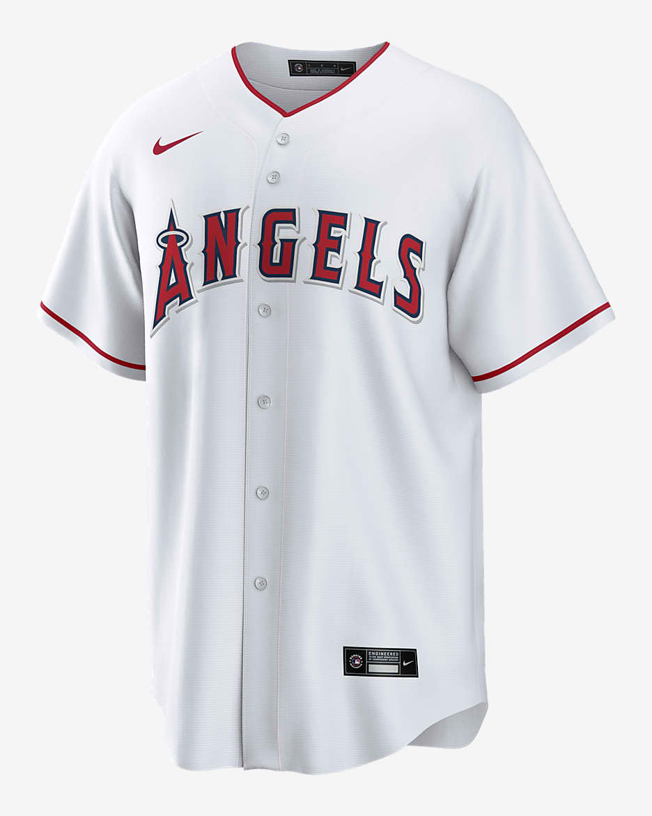 MLB Los Angeles Angels (Mike Trout) Men's Replica Baseball Jersey - White