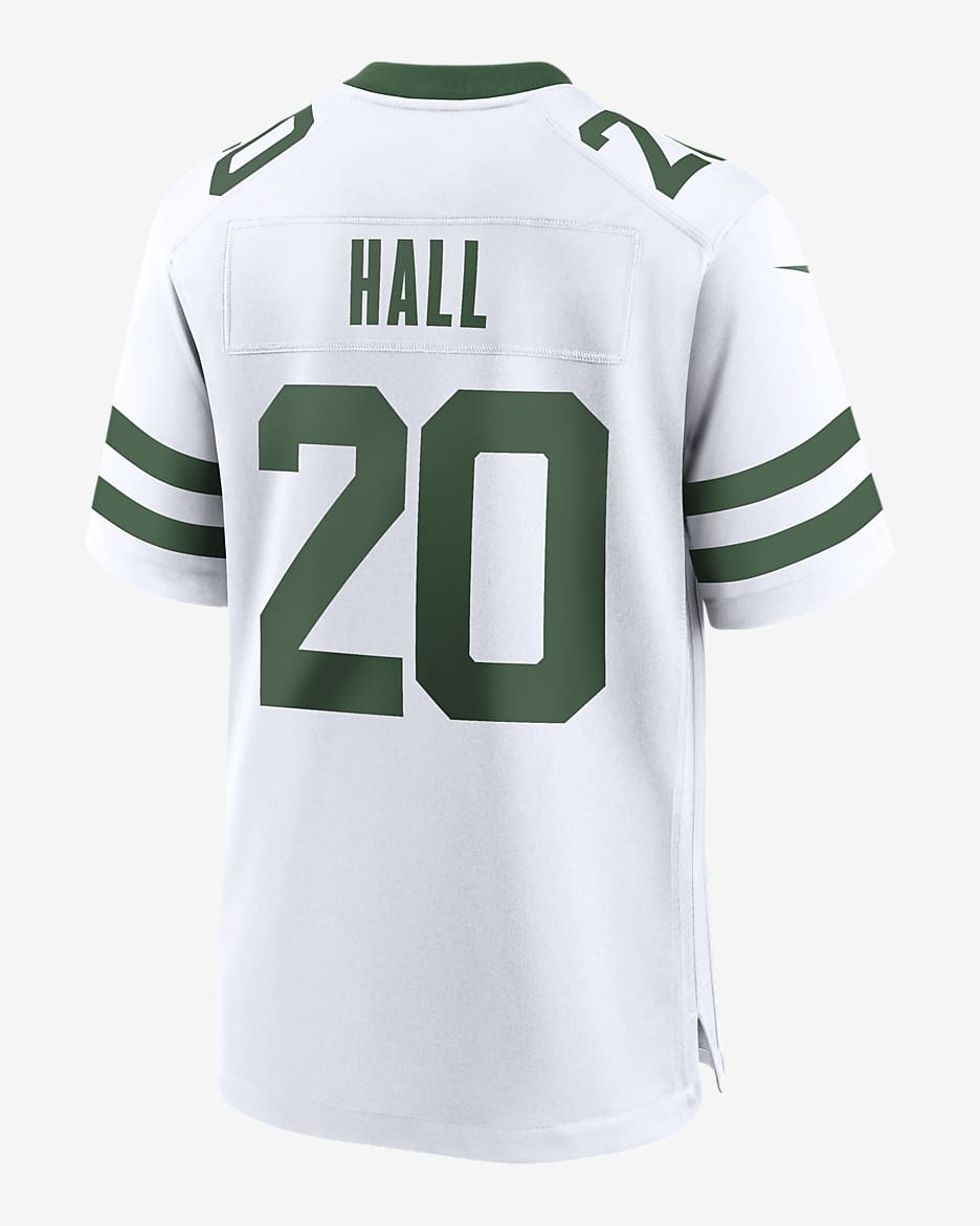 Jersey de fútbol americano Nike de la NFL Game para hombre Breece Hall New York Jets - Blanco