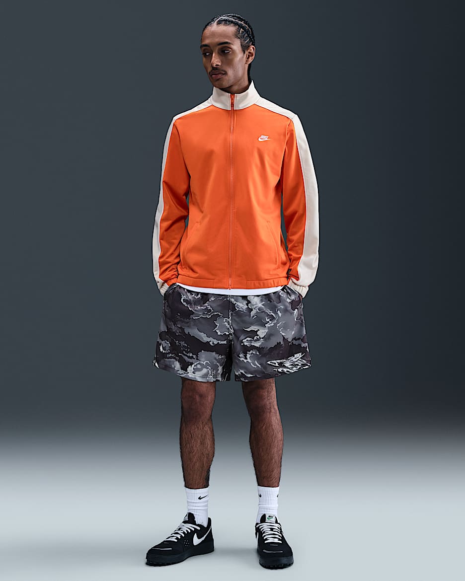 Shorts de malla Flow para hombre Nike Sportswear Club - Negro/Negro