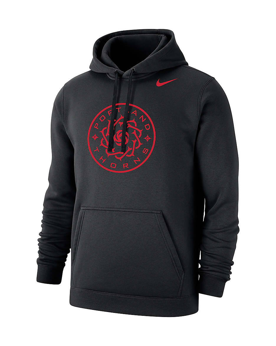 Portland Thorns Club Fleece Men's Nike Soccer Hoodie - Black