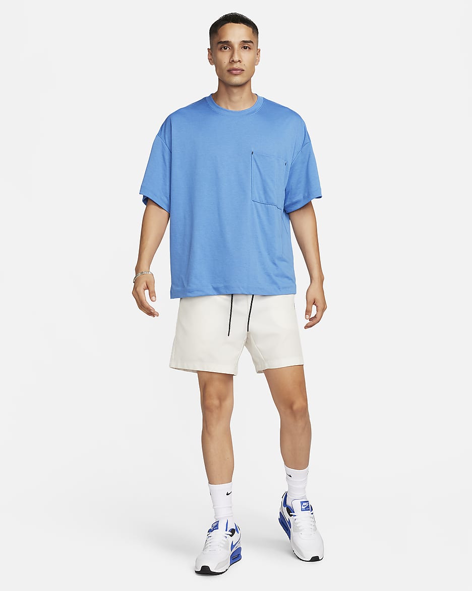 Nike Sportswear Tech Pack Men's Dri-FIT Short-Sleeve Top - Star Blue/Black/Star Blue