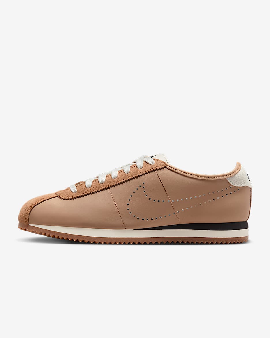 Nike Cortez Leather Women's Shoes - Pale Shale/Sail/Gum Medium Brown/Black