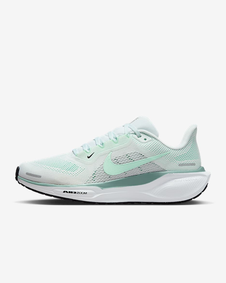 Nike Pegasus 41 Kadın Yol Koşu Ayakkabısı - Beyaz/Pure Platinum/Cannon/Mint Foam