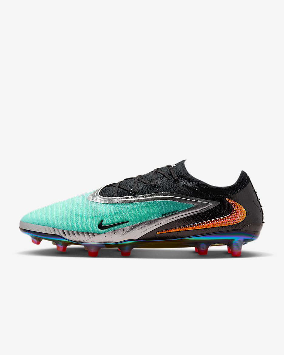 Nike Phantom 6 Low Elite Fußballschuh für Kunstrasen - Chrome/Schwarz