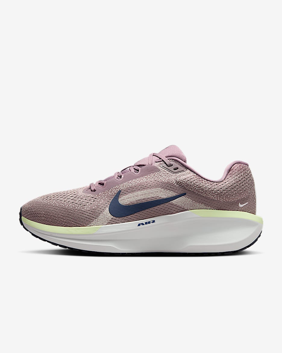 Nike Winflo 11 Men's Road Running Shoes - Taupe Grey/Vast Grey/Barely Volt/Obsidian