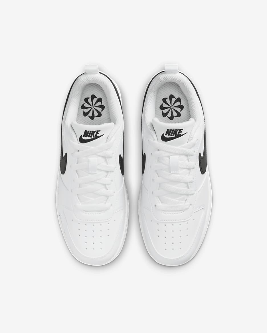 Calzado para niños grandes Nike Court Borough Low Recraft - Blanco/Negro