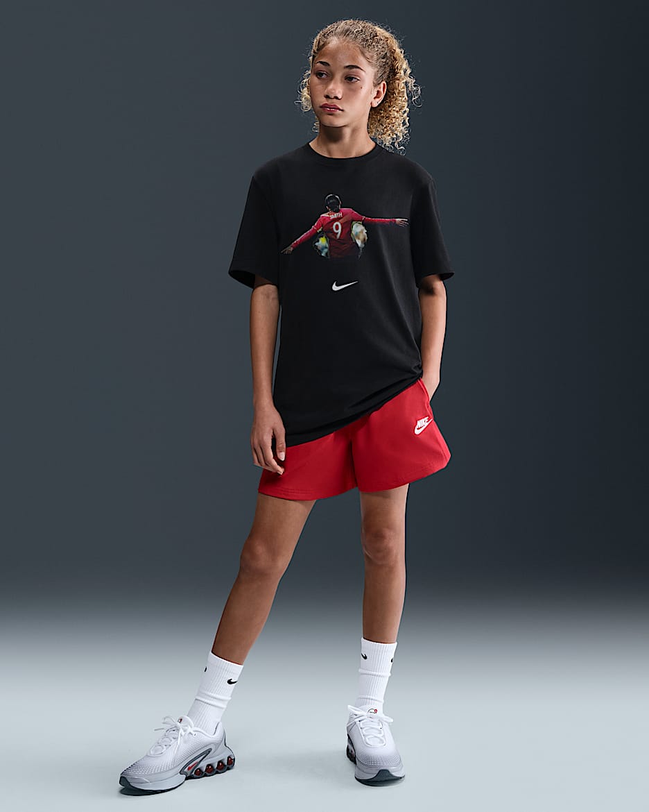 Sophia Wilson "So Win" Big Kids' Nike Soccer T-Shirt - Black