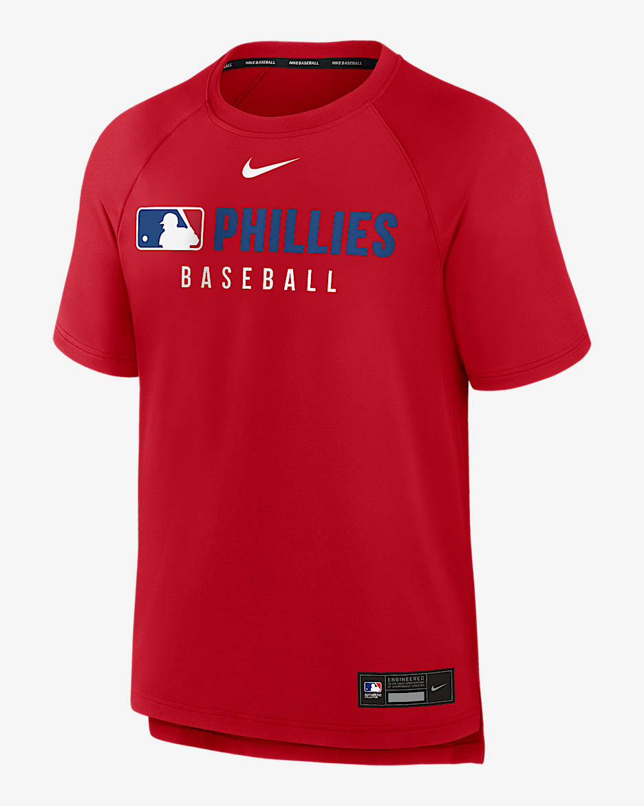 Philadelphia Phillies Authentic Collection Pregame Men's Nike Dri-FIT MLB T-Shirt - Red
