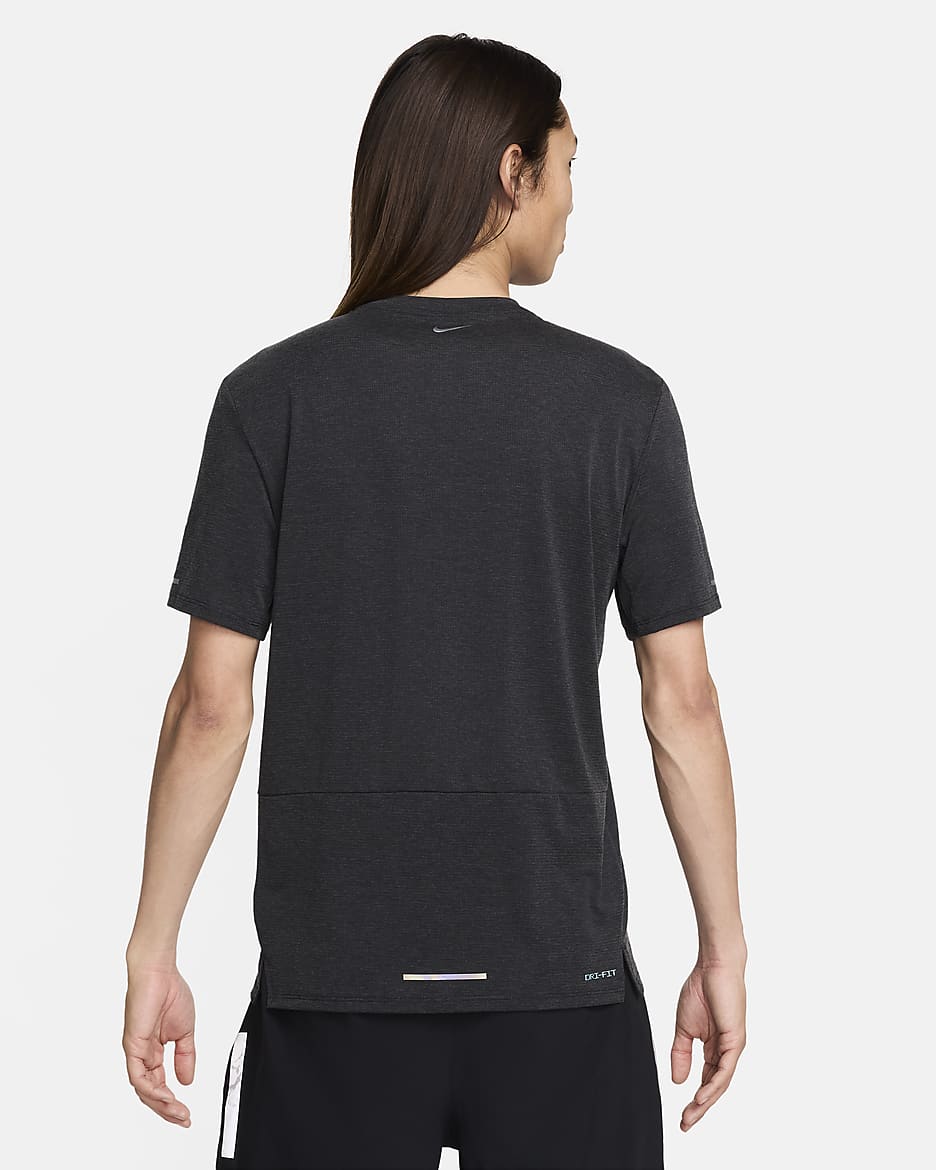 เสื้อวิ่งผู้ชาย Dri-FIT Nike Rise 365 Running Division - ดำ/ดำ/Summit White