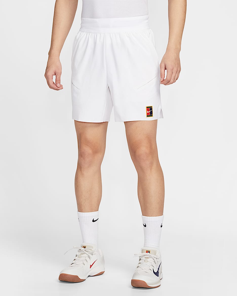 ナイキコート スラム メンズ Dri-FIT テニスショートパンツ - ホワイト