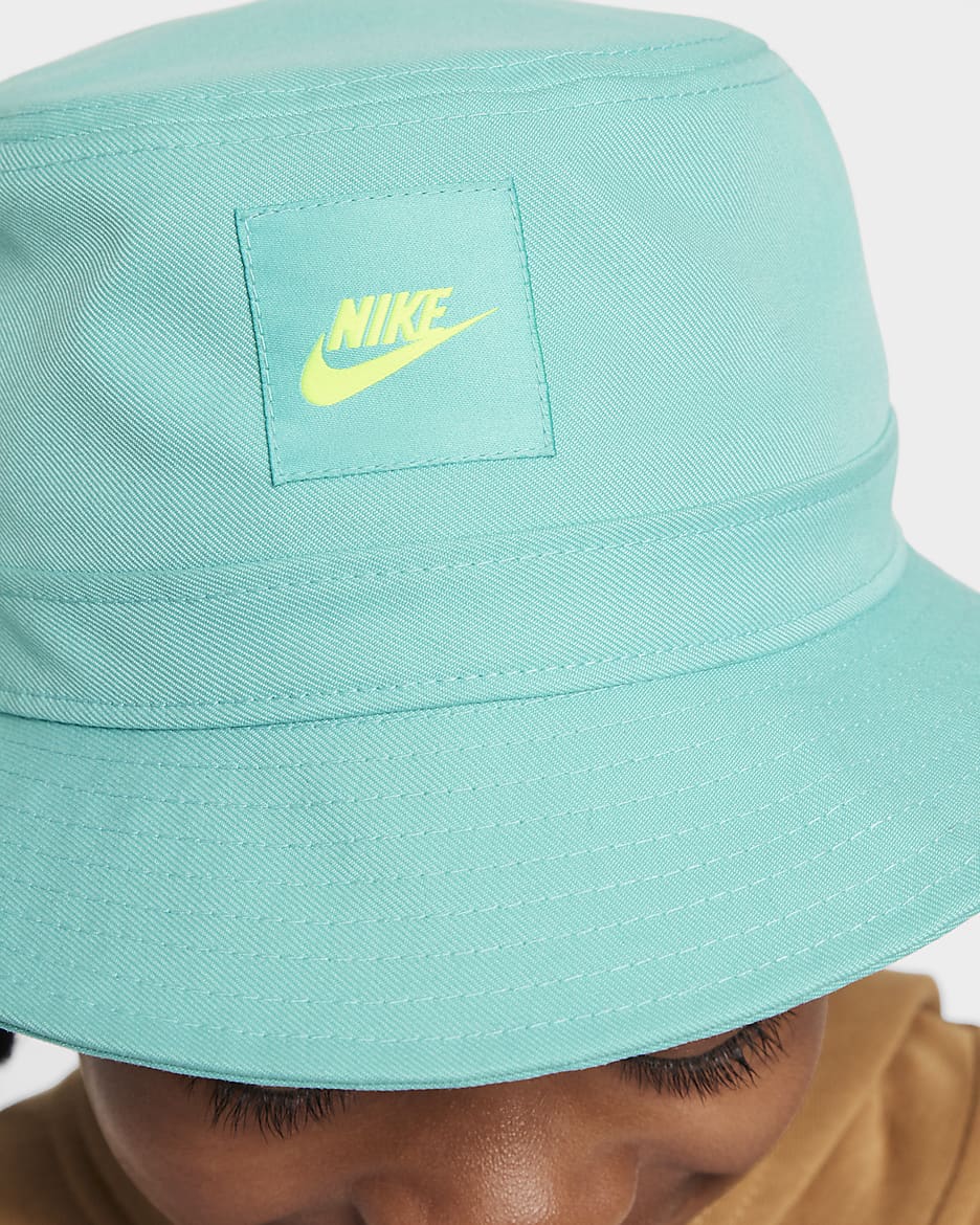 Nike Apex Kids' Futura Bucket Hat - Green Frost/Volt