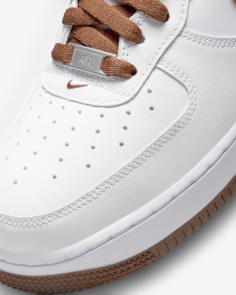 Nike Air Force 1 '07 Men's Shoes - White/White/Pecan