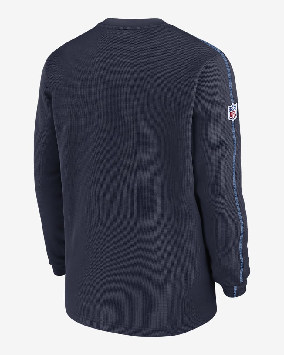 Tennessee Titans Sideline Coach Men’s Nike NFL Long-Sleeve Top - Navy