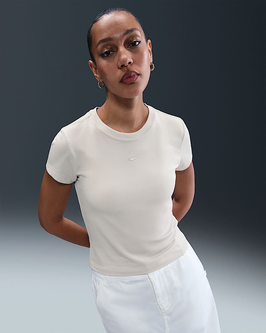 Nike Sportswear Chill Knit Women's T-Shirt - Light Bone