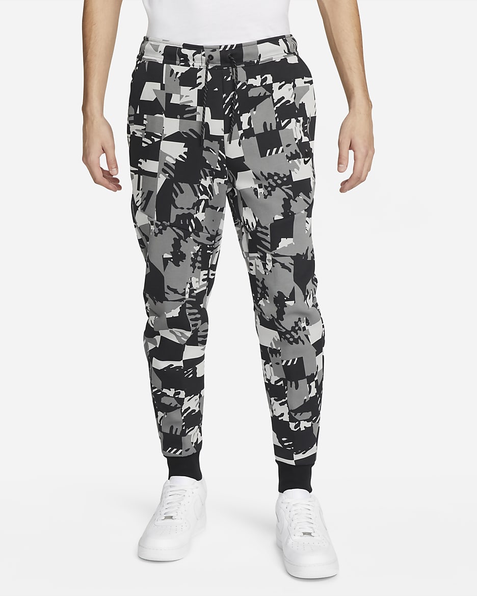 Joggers para hombre Nike Sportswear Tech Fleece - Gris humo claro/Negro/Negro