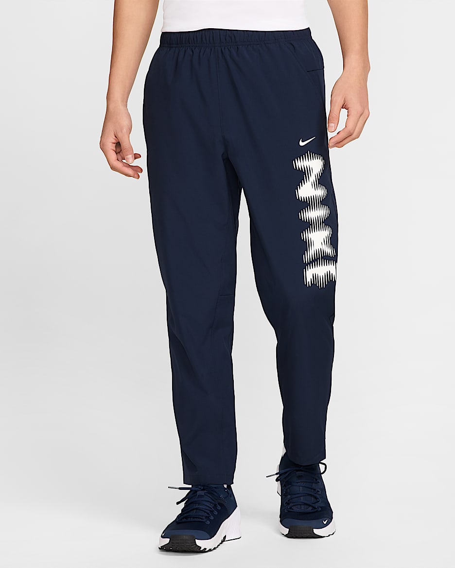 Nike Form Men's Dri-FIT Versatile Trousers - Obsidian/White