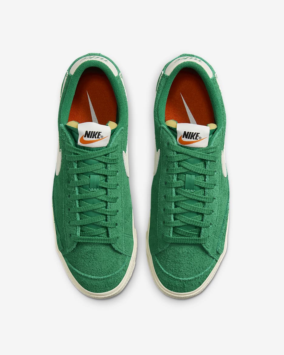 Nike Blazer Low '77 Vintage Women's Shoes - Malachite/Coconut Milk/Team Orange/Pale Ivory