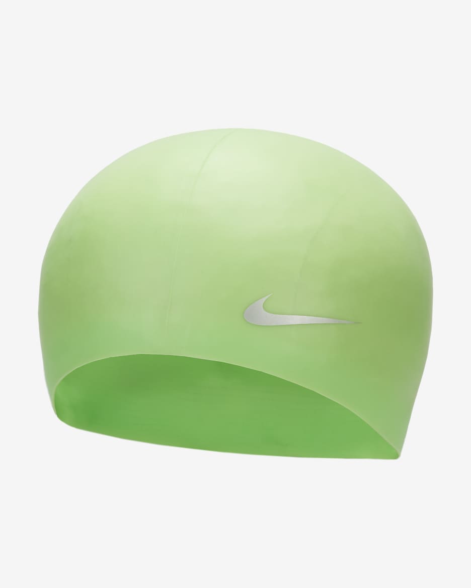 Gorra juvenil Nike Swim Solid Silicone - Verde strike