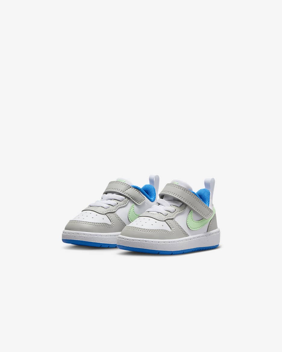 Nike Court Borough Low Recraft Baby/Toddler Shoes - Light Iron Ore/White/Photo Blue/Vapour Green