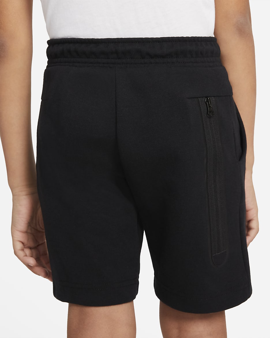 Nike Sportswear Tech Fleece Little Kids' Shorts - Black