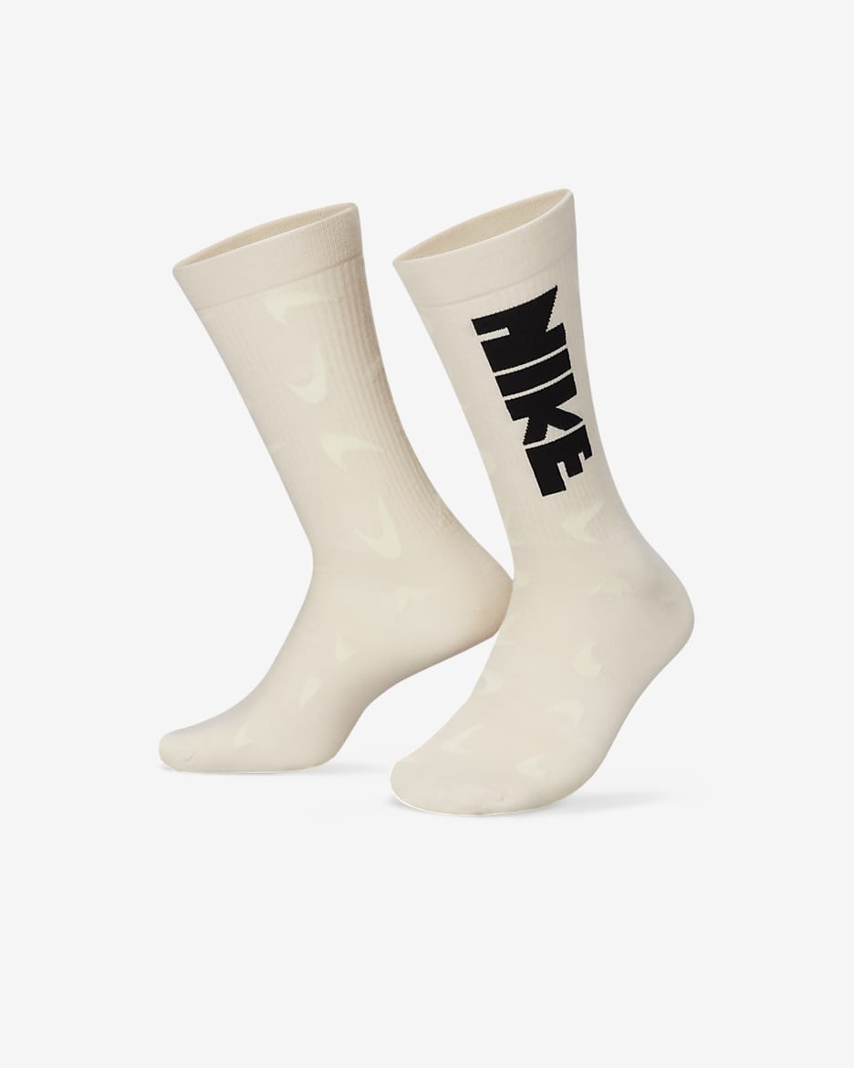 Nike Everyday Essentials Circa 72 Crew Socks - Pearl White/Coconut Milk/Black