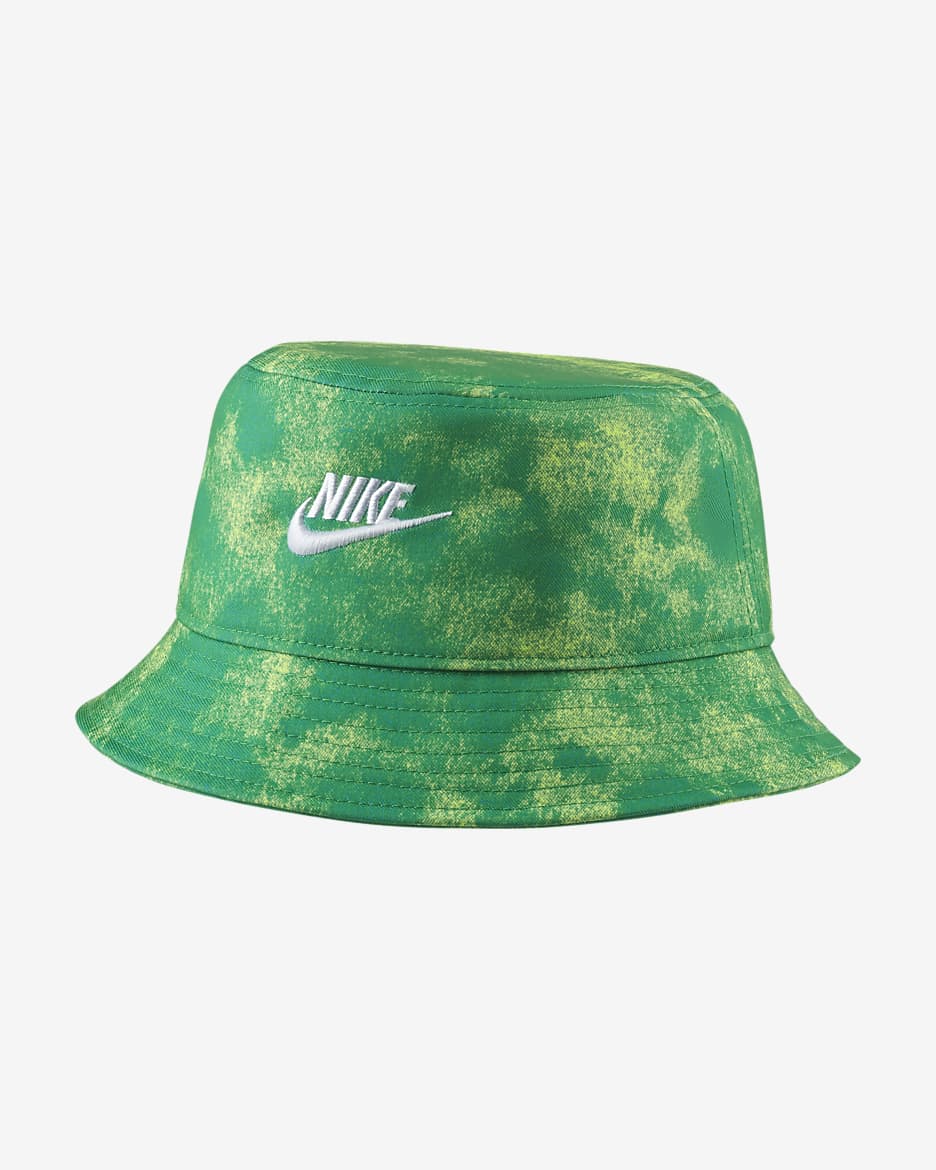 Nike Sportswear Tie-Dye Bucket Hat - Laser Blue/Volt/White