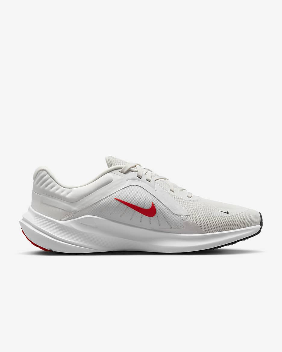 Nike Quest 5 Men's Road Running Shoes - Platinum Tint/White/Black/Light Crimson