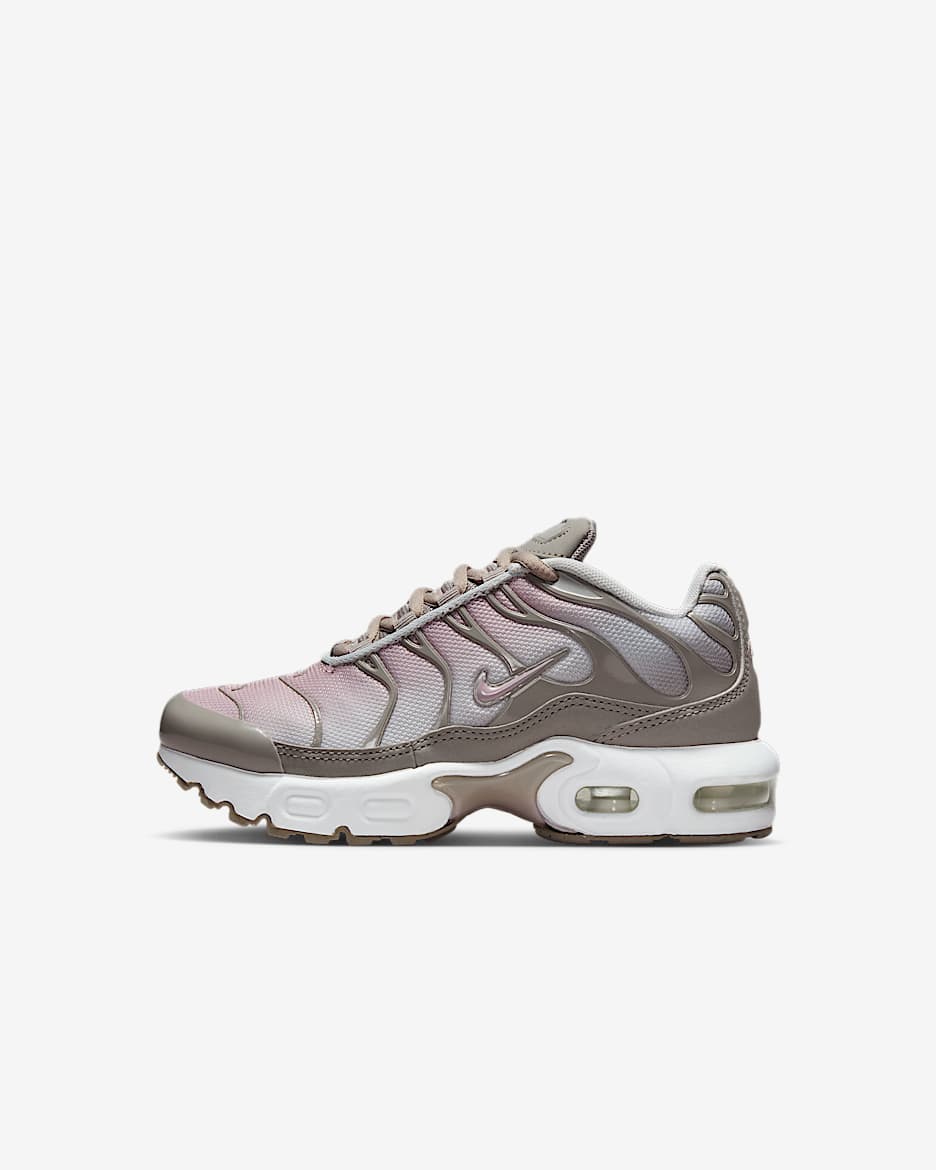 Chaussure Nike Air Max Plus pour enfant - Photon Dust/Enigma Stone/Blanc/Particle Rose
