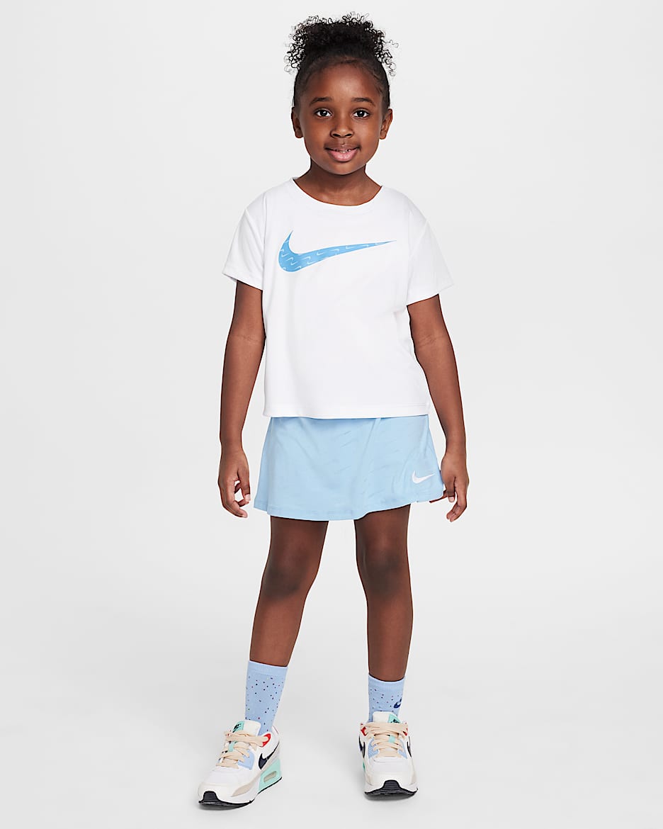 Nike Dri-FIT Toddler Swoosh Motion Mesh Scooter 2-Piece Set - Psychic Blue